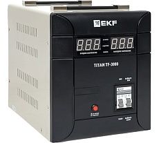 Электронный стабилизатор напряжения EKF TITAN -ТF-3000 напольного исполнения stab-TF-3000