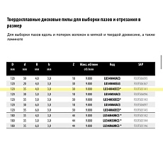 Пильный диск по дереву 120x4x35+1 мм, Z30, HM Freud Lu34M40EC3