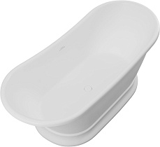 Ванна из искусственного камня Allen Brau Solid Stone Krion Classic 170x75 белый матовый 2.35004.21