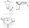 Полупьедестал для раковины Creavit SD265-00CB00E-0000