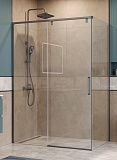 Душевой уголок BelBagno SOFT_CLOSE-1-AH-1-160/80-C-GM 160x80 прозрачный, оружейная сталь