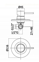 Смеситель для душа Paffoni Light LIG011CR хром