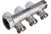 Коллектор НВ 3/4 3х3/4EK Н 40мм никелированный с вентилями Uni-Fitt 402N3330