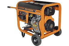 Генератор Carver PPG- 9000DE дизель LT-192FD, 7,0/7,5кВт, 220В, бак12.5л, э/старт, колеса, медь 01.020.00024
