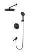 Душевой набор Wonzon&Woghand Stick WW-88929010-MB термостат, черный матовый