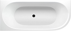 Акриловая ванна Aquanet Family Elegant A 180x80 см, 3805-N-GW-MB белый/черный матовый