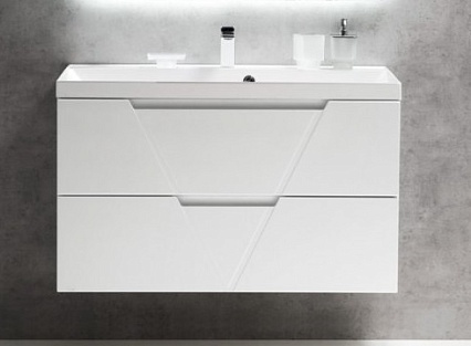 Тумба с раковиной BelBagno Vittoria 100 см Bianco Opaco