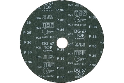 Круг фибровый dg67top 180х22 мм, P36, 25 шт TAF 4631169132347