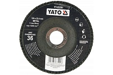 Круг лепестковый тарельчатый 125 мм, Р36, выпуклый Yato YT-83291