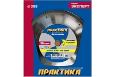 Диск пильный по алюминию (355х25.4 мм; Z100) Практика 030-566