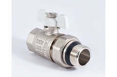 Шаровой кран PROFACTOR PF STANDARD с полусгоном, с уплотнением, в/н, ручка бабочка, 3/4 дюйма PF UBV 325 UR