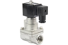 Электромагнитный клапан DN.ru V2W-1001P-NC Ду15 Ру0.4-16 НЗ PTFE 220В AC D130-02348