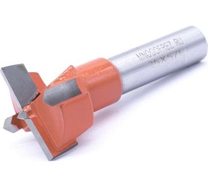 Сверло чашечное четырехзаходное по дереву FT120112L (25х57 мм; хв-к 10 мм; левое вращение) МНОГОФРЕЗ 6600