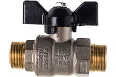 Шаровой кран LD Pride 47.15.Н-Н.Б латунный, наружная/наружная резьба, ручка-бабочка, 1/2&quot; LD 47.304.15