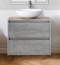Мебель для ванной BelBagno Kraft 60 см со столешницей Cemento Grigio