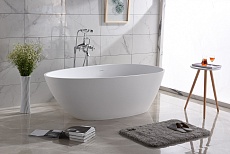 Ванна из искусственного камня Timo Rali RALI1500 150x78 см белый матовый