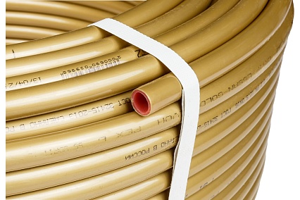 Труба из сшитого полиэтилена Essan СТ GOLD EVOH PEX-b 16x2.2, золотой, 200 м ГОСТ32415-2013 13021993