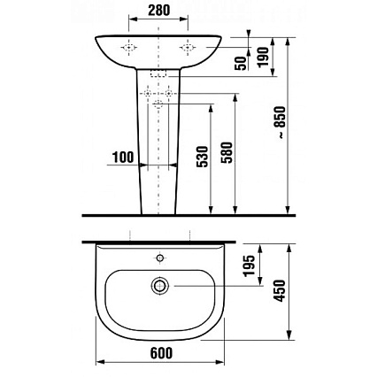 Раковина Jika Olymp 60