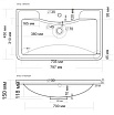 Раковина Grossman Адель 80 см