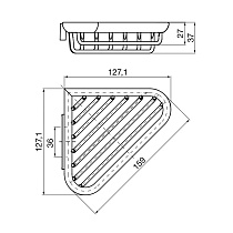 Полка Emco System2 3545 001 00, 16 см хром