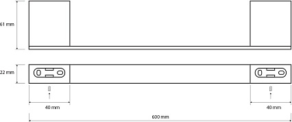 Полотенцедержатель Bemeta Via 135004042 60 см хром