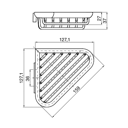 Полка Emco System2 3545 001 00, 16 см хром