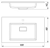 Раковина Style Line Line 100 см антрацит СС-00002456