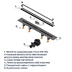 Трап для душа RGW SDR-55B 80 см черный 79215580-04