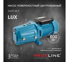 Поверхностный насос PROFLINE aujet-60 s lux 800 вт, чугун AUTOJET-60 S LUX УТ-00041932