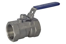 Шаровой кран Benarmo Ду40 Pу63 муфтовый стандартнопроходной, нержавеющая сталь, рукоятка D160-03325