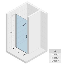 Душевая дверь Riho Novik Z101 80x200 G003001120