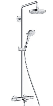 Душевая стойка Hansgrohe Croma Select S 180 2jet Showerpipe 27351400 термостат