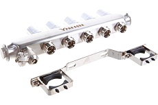 Коллекторный блок с расходомерами PRO AQUA 5 выходов, 330 мм, 1 x 3/4 V500MB.05b