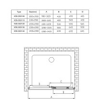 Душевая дверь Vincea Soft VDS-3SO120CLB 120x195 черный, прозрачная