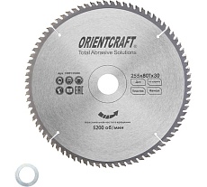 Диск пильный по дереву Orientcraft 255х30/20 мм, 80Z 1009125580