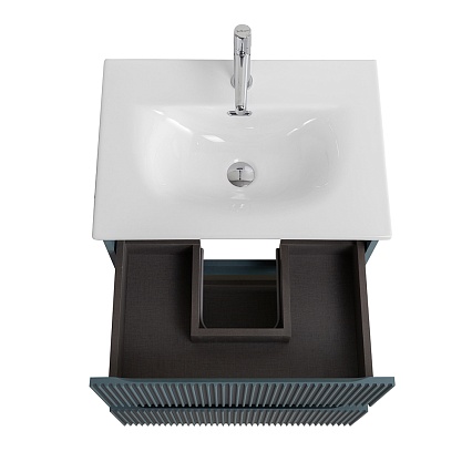 Мебель для ванной BelBagno Uno-Mini 50 см Голубой матовый