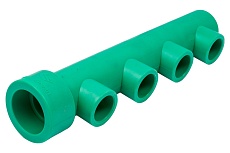 Коллектор Blue Ocean (4 отвода) - 40x25x4 ЗЕЛЕНЫЙ PPRF/FCETA(G)-40х25х4
