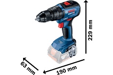 Аккумуляторная ударная дрель-шуруповерт Bosch GSB 18V-50 06019H5106