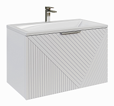 Тумба с раковиной Grossman Блисс 100 см белый матовый