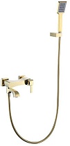 Смеситель для ванны Caprigo Diamante 50-010-ORO с душевым комплектом золото