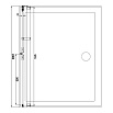 Душевая дверь Aquanet Beta NWD6221 100x200 R, прозрачное стекло
