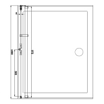 Душевая дверь Aquanet Beta NWD6221 100x200 R, прозрачное стекло