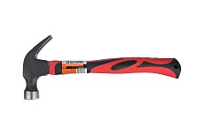 Молоток-гвоздодер Ермак 335мм, обрезиненная рукоятка 500гр 662-015