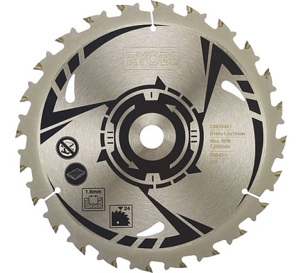 Диск пильный (184х16 мм; 24 Т) CSB184A1 Ryobi 5132003615
