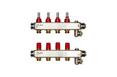 Коллекторы Danfoss SSM-4F с расходомерами 4 контура 088U0754