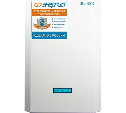 Тиристорный стабилизатор Энергия 5000 ВА Ultra Е0101-0102