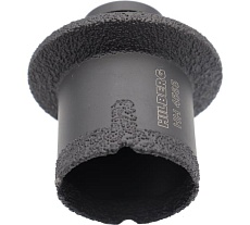 Коронка-фреза алмазная по плитке Hilberg 45-65 мм Super Hard М14 HH4565