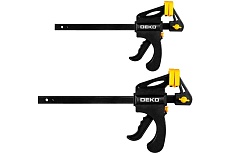 Быстрозажимная струбцина Deko 200 мм CL200-2, 2 шт 065-0614