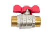 Шаровой кран AV Engineering 1/2" PN30 с наружной резьбой бабочка AVE142012