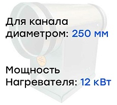 Электронагреватель E12-250 (380В; 18.3А) Naveka F0000005612